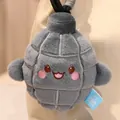 Grauer lustiger Cartoon Granate Plüschtier Schlüsselanhänger für Taschen und Geschenke - Grau / 14cm (0.06kg)