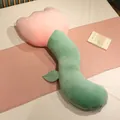 Long oreiller en peluche en forme de tulipe rose et verte pour un décor de chambre - Tulipe Rose