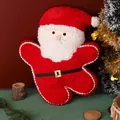 Cousin douillet en peluche Père Noël en forme de bonhomme de pain d'épice pour Noël - 48cm / Père Noël