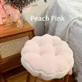 Cojín de asiento grueso de felpa con forma de flor en color rosa melocotón suave - 40CM / Rosa Melocotón