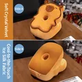 Almohada de siesta de carpincho de doble cara con seda de hielo y terciopelo suave - 32x22x28cm / Carpinchura de Tostada Caramelo