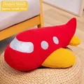 Simpatico cuscino in peluche aereo rosso per bambini, morbido cuscino decorativo da 58 cm - Aereo dell'Universo Shenzhou / 58cm