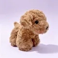 Miniature brown fluffy teddy dog plush toy, adorable handheld puppy stuffed animal - Teddy Dog / 15cm