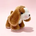 Cute 8 inch brown and white plush puppy toy dog doll for tabletop decoration and gift - Beagle / 15cm