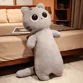 Morbido cuscino lungo in peluche a forma di gatto grigio per il comfort del sonno - Gatto Grigio / 45cm (0,2kg)