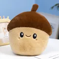 Cute acorn-shaped plush pillow toy with a soft texture and friendly smiley face - Acorn (Pinecone Style) / Small Approx 20cm
