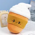 Soft creative orange juice cup plush toy with cute embroidered smiley face variant - Orange Juice