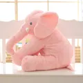 Soft pink elephant plush toy for baby sleep soothing and nursery decor - Pink / 80cm
