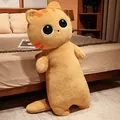 Grande cuscino lungo a forma di gatto rosso in peluche per dormire e arredamento - Gatto Giallo / 45cm (0,2kg)