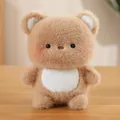 Simpatico orsetto di peluche marrone da 8 pollici con pancia bianca e guance arrossate - 16cm / Teddy Bear
