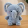 Simpatico peluche elefante blu da 8 pollici ideale per decorazione scrivania e conforto - 16cm / Elefante
