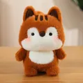 Adorabile peluche volpe soffice marrone e bianco compagno di scrivania per bambini - 16cm / Scoiattolo