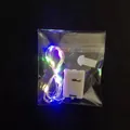 Battery operated colorful LED copper wire string fairy lights in transparent plastic packaging - Small Box (Multicolor) / 2m