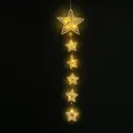 Decoración colgante de estrella de ratán con luces LED cálidas para habitación - Estilo Estrella (MS0033-1) / Beige