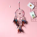 Bunter Vintage-Traumfänger-Wandbehang mit Federn für Zimmerdekoration - 0213A