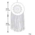 Handmade white lace dreamcatcher wall hanging decoration with dimensions and 130g weight - MS9210 Style (30CM)
