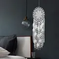 Large white handmade crochet dreamcatcher wall hanging for bohemian bedroom decoration - MS0141 Style (30CM) / Diameter 30cm