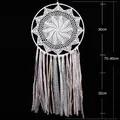 Bohemian white handmade dreamcatcher wall hanging decor for home, 30cm ring diameter - MS6936 White Style (30CM) / Diameter 30cm