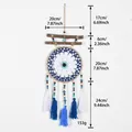 Detalles de las dimensiones y peso de 153g del atrapasueños de ojo turco bohemio. - Estilo Tribu Primitiva C (MS9545)