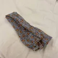 Elegantes manguitos de protección solar en gasa floral azul claro para conducir - Floral Gris Amarillo