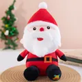 Adorable soft Santa Claus plush toy doll detail with festive Christmas background - Santa Claus