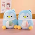 Detailed view of soft blue penguin plush toys with cute yellow beaks and feet. - 22cm / Blue Penguin with Ball