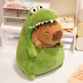 Adorable Capybara plush toy wearing a green crocodile costume, perfect birthday gift - Crocodile Costume Capybara (Small) / 30cm