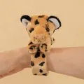 Simpatico braccialetto slap in peluche a forma di leopardo per bambini e moda polso - Stile Leopardo Giallo (5727903328937) / 20cm