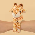 Cute and soft plush giraffe patterned slap bracelet for kids, ideal as a fun wrist accessory - Giraffe Style (5727903328938) / 20cm