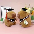 Capybara plush doll with graduation cap and stole, cute soft celebratory toy gift - Graduate Capybara / Approximately 23cm