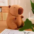 Cute sitting brown capybara plush toy soft stuffed animal doll for home decor gift - Naked Capybara / Approximately 23cm