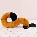 Plush realistic tiger tail prop with adjustable waist belt for cosplay and performances - Yellow Tiger Tail (50cm) / Yellow Tiger Stripe