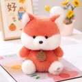 Detailed view of an adorable red raccoon plush toy with very soft fur and brand tag - Fox / 18cm (Large)