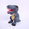 Peluche di Tirannosauro Rex grigio con una trama realistica e grandi occhi dorati - Grigio / 25cm