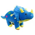 Gran triceratops de peluche azul dinosaurio de juguete suave regalo de cumpleaños - 40 cm / Azul