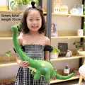 Peluche di dinosauro verde a collo lungo da 70 cm, simpatico brachiosauro giocattolo - Verde / 80 cm
