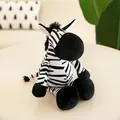 Morbido peluche di zebra per bambini, pupazzo di animale a strisce bianche e nere - Zebra / 25cm