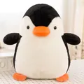 Süßes schwarz-weißes Pinguin-Plüschtier mit orangefarbenem Schnabel und weicher Textur - Schwarz Weißer Pinguin / 18cm