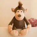 Soft brown monkey plush toy with long arms and tufted hair for children's gifts - Monkey