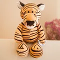 Cute tiger plush toy with soft orange and black stripes for kids' birthday gifts - Tiger