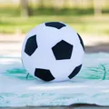 Creative soft plush soccer ball stuffed toy with classic black and white pentagons - Black and White / 20cm