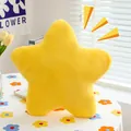Ultra soft bright yellow star shaped plush pillow for cozy home decor and macaron gifts - Yellow / 30cm