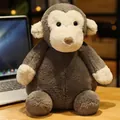 Adorable soft grey and cream stuffed monkey plush toy, perfect gift for kids and collectors - 25cm / Monkey