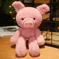Soft shaggy long-legged pink pig plush toy animal doll cute soothing gift for children - Pink Pig / 30cm