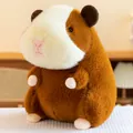 Adorable brown and white capybara guinea pig plush toy stuffed animal gift - 20cm / Brown