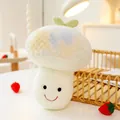 Simpatico peluche a forma di fungo multicolore con viso sorridente per regali bambini. - Circa 25cm / Fungo