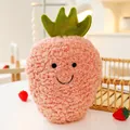 Lindo muñeco de peluche de fresa rosa con textura suave y una cara dulce sonriente - Aprox 25cm / Fresa