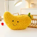 Peluche de plátano amarillo suave con cara sonriente para niños y para regalar - Aprox 25cm / Plátano