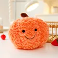 Simpatico peluche a forma di arancia da 8 pollici con consistenza soffice e sorriso - Circa 25cm / Zucca
