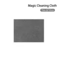 Grey traceless magic cleaning cloth in 20x25cm thin size for glass and mirrors - Gray / 20*25cm